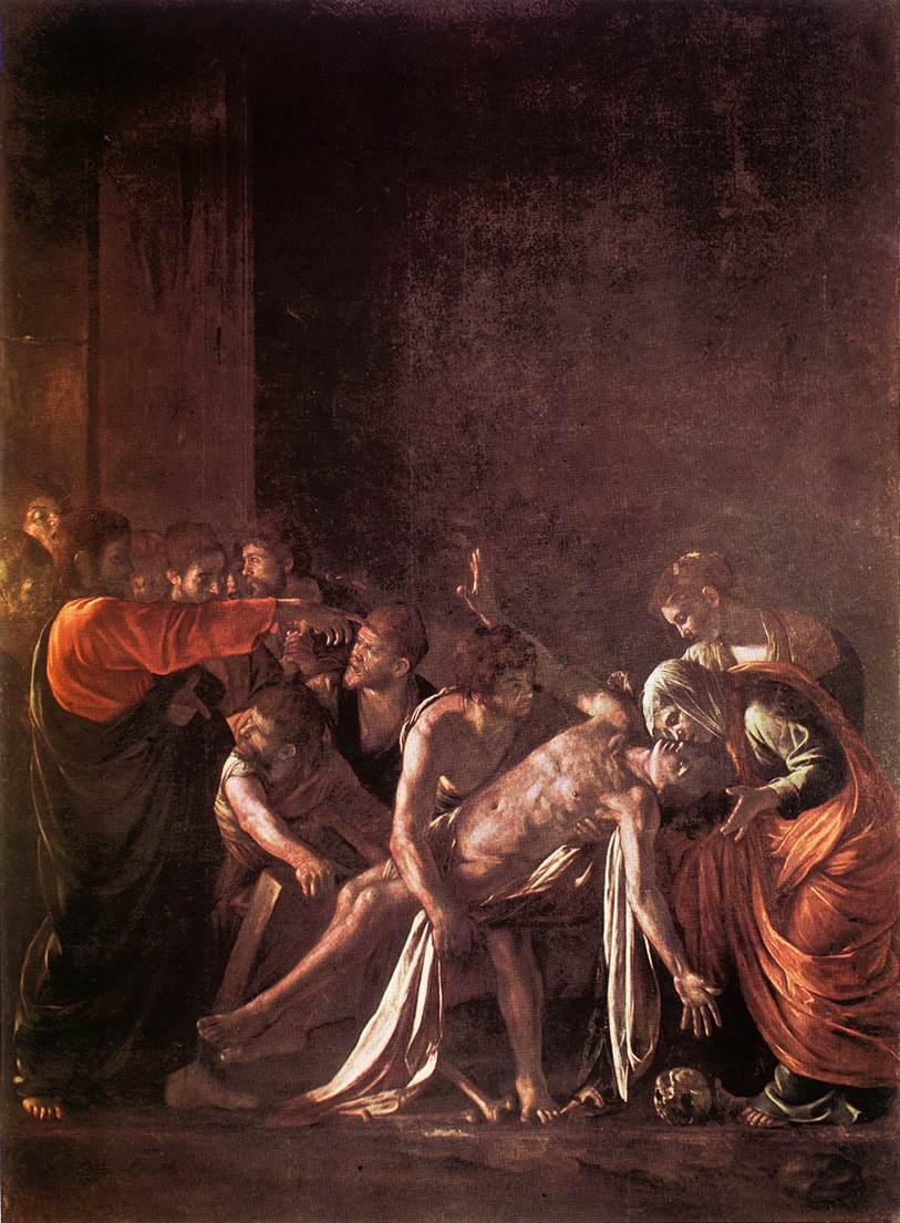 Caravaggio The Raising of Lazarus